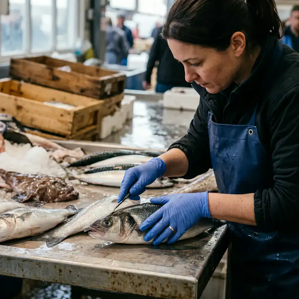 Quality inspection of fresh fish scales and eyes